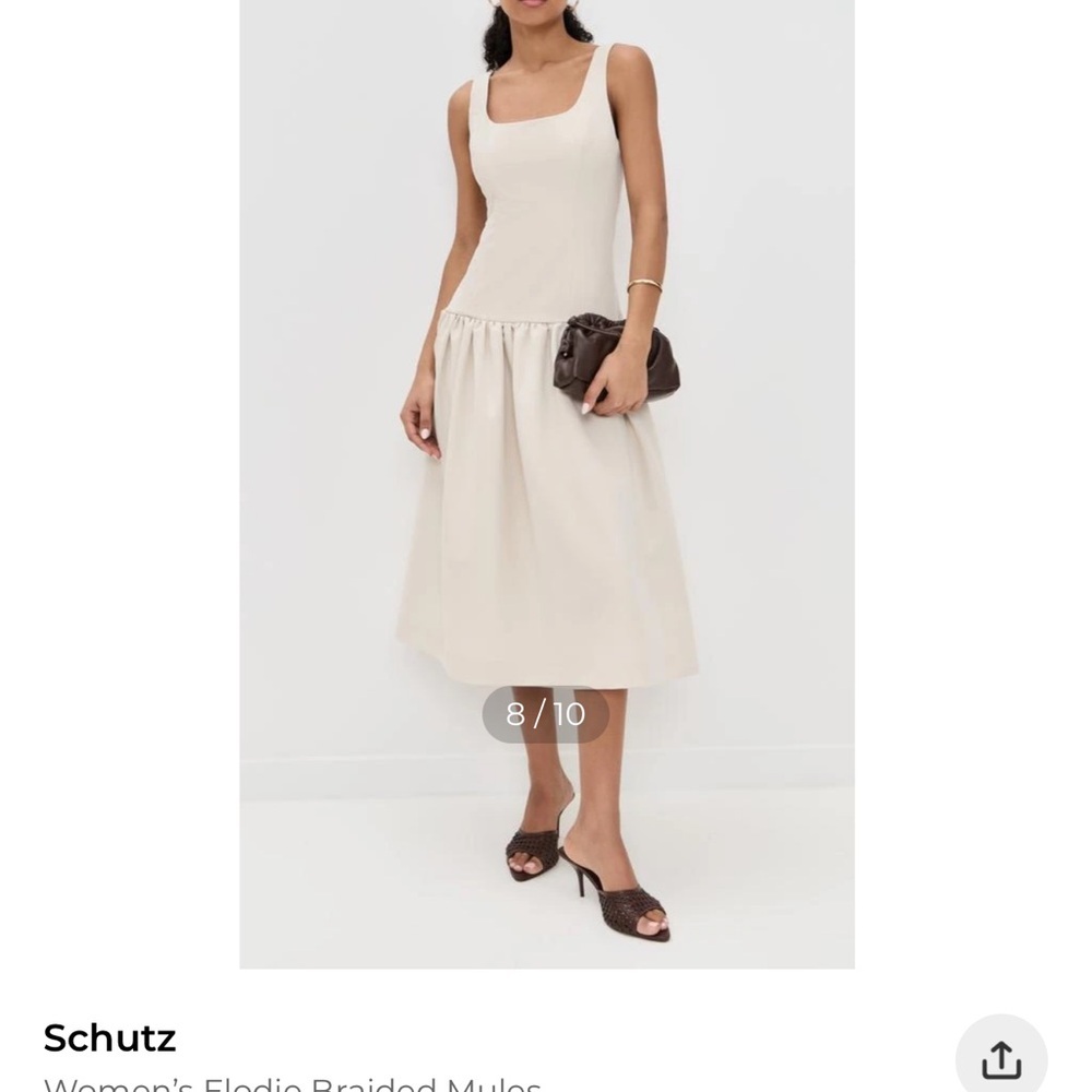 SCHUTZ Dark Brown Woven Heels - Picture 7 of 16